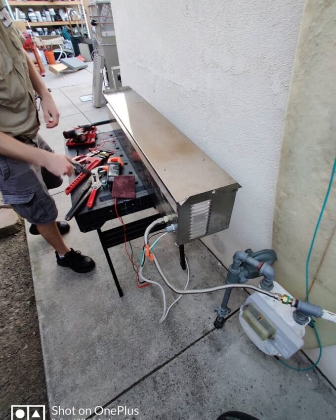 Dropoff repair of two patio heaters.