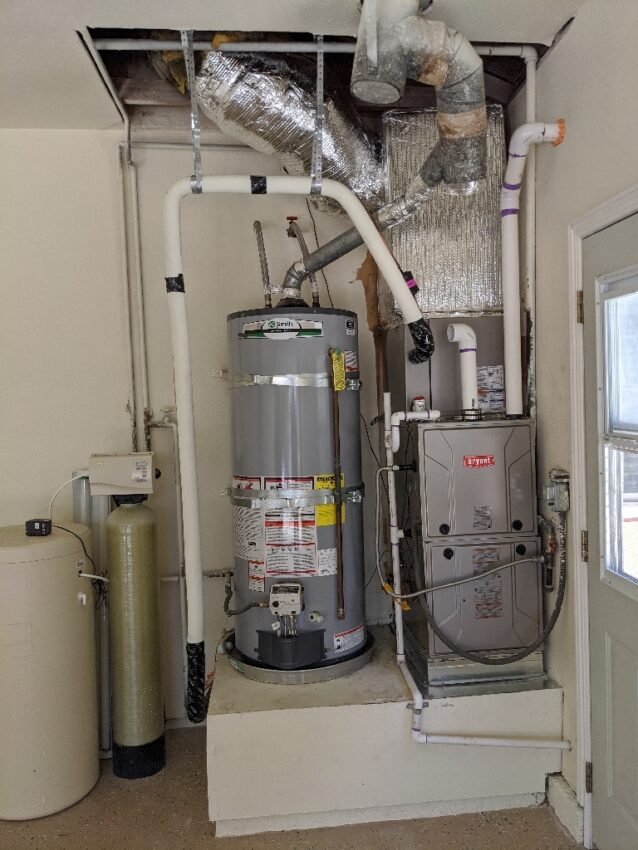 System installation/replacement with 96% efficiency furnace in San Jose, California.