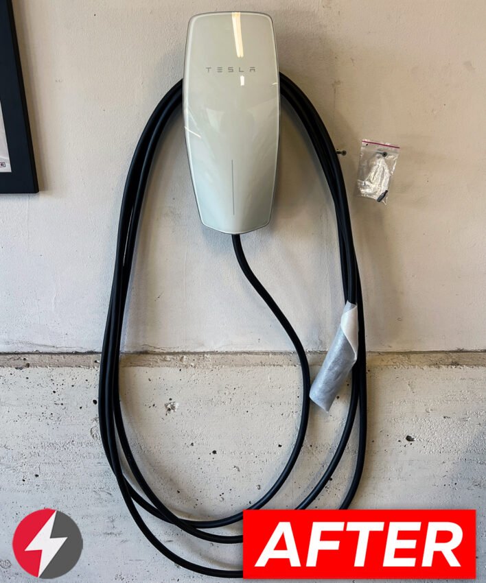 Tesla EV Charger Install
