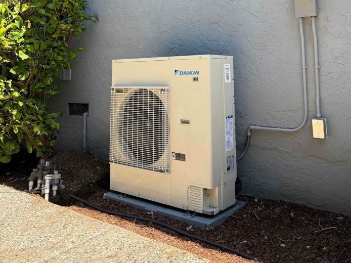 Heat pump installation in Fremont